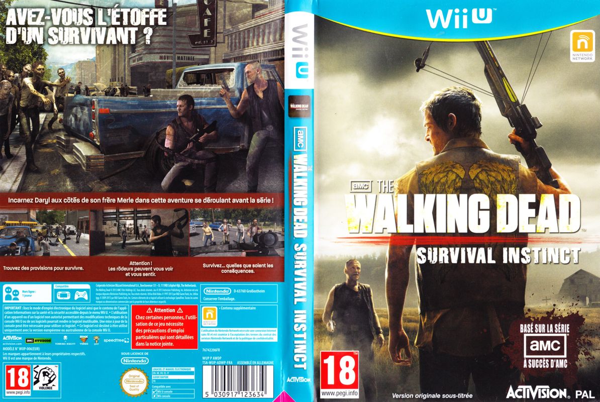 Walking Dead: Survival Instinct box art for Wii U